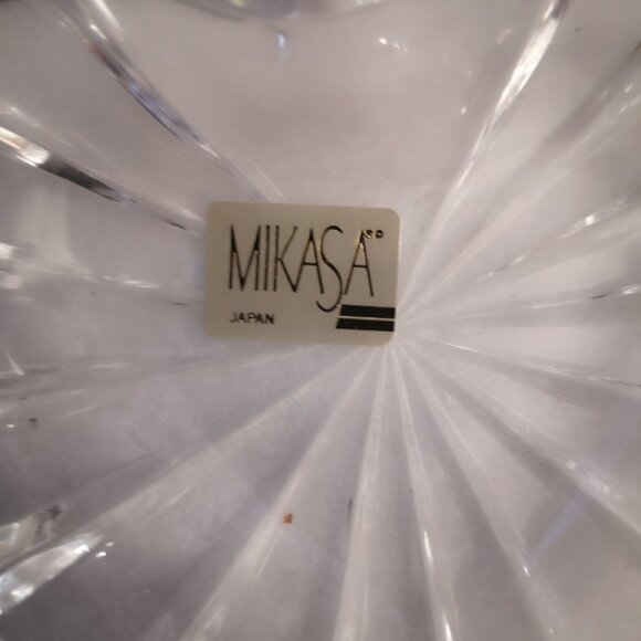 Vintage Mikasa Ribbed Glass Romantic Jewel Heart Dish - Picture 2 of 5